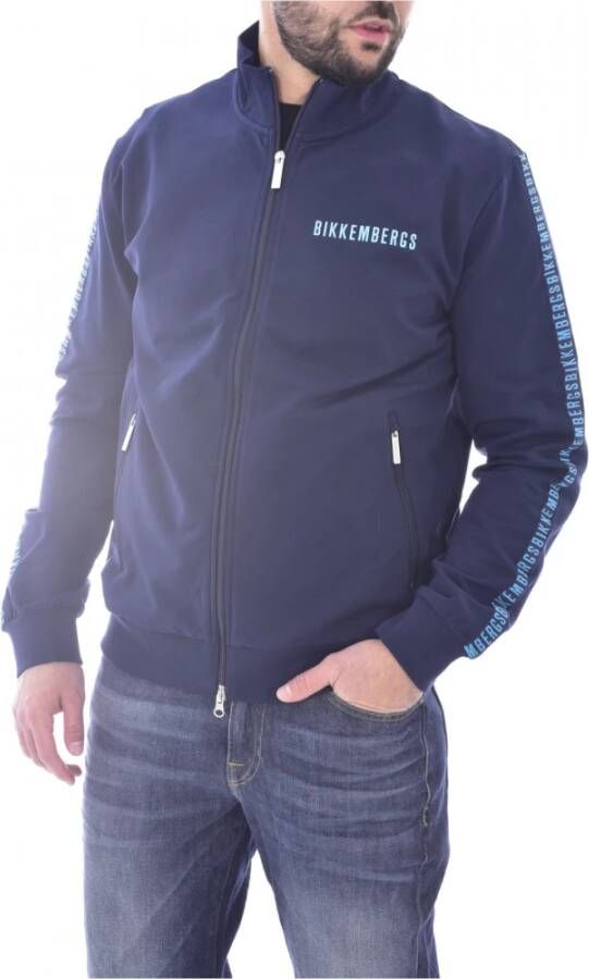 Bikkembergs Logo -sweatshirt Blauw Heren