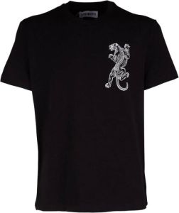 Bikkembergs T-shirt met prints en korte mouwen Zwart Heren