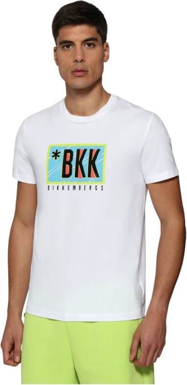 Bikkembergs Witte Regular T-Shirt White Heren
