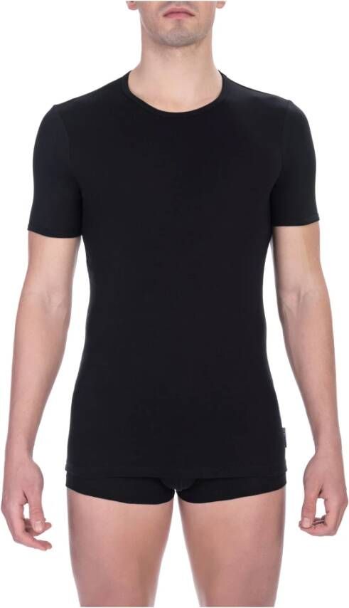 Bikkembergs Heren T-shirt met ronde hals Black Heren