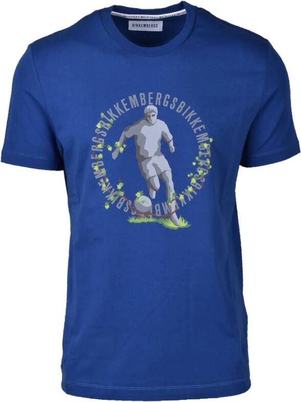 Bikkembergs T-Shirts Blauw Heren