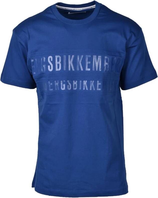 Bikkembergs T-Shirts Blauw Heren