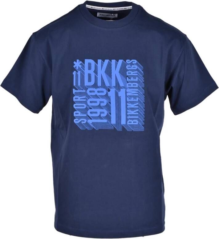 Bikkembergs T-Shirts Blauw Heren