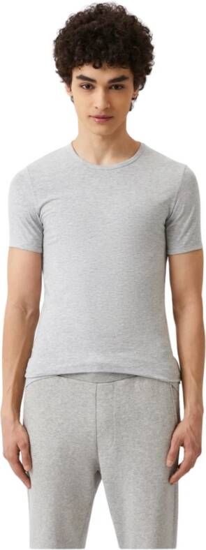 Bikkembergs Slim Fit Katoenen T-shirts Set van 2 Gray Heren