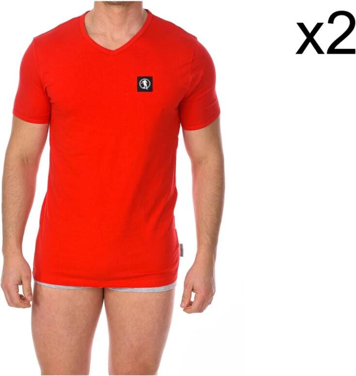 Bikkembergs Korte mouwen T-shirt Red Heren - Foto 2