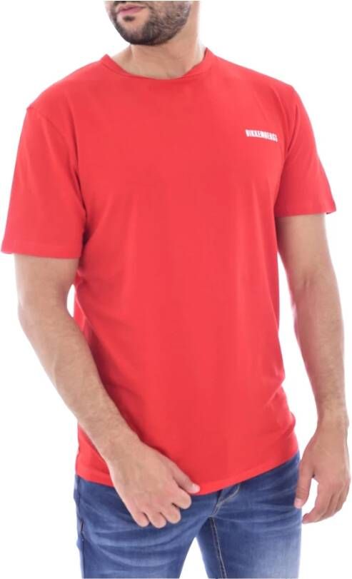 Bikkembergs Korte mouwen T-shirt Korte Mouw T-Shirt Red Blue Yellow Heren