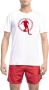 Bikkembergs Heren T-shirt met korte mouwen en ronde hals White Heren - Thumbnail 1