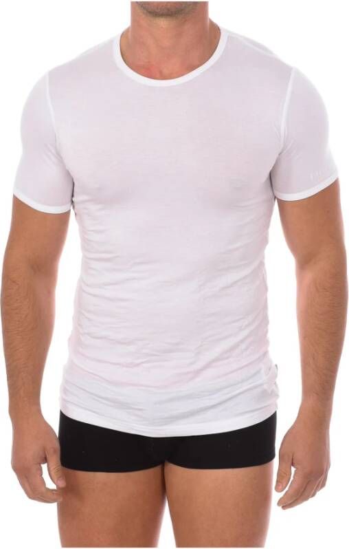 Bikkembergs T-shirt met stretch in set van 2 stuks