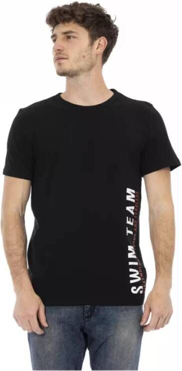 Bikkembergs Grafisch Print T-Shirt Zwart Heren