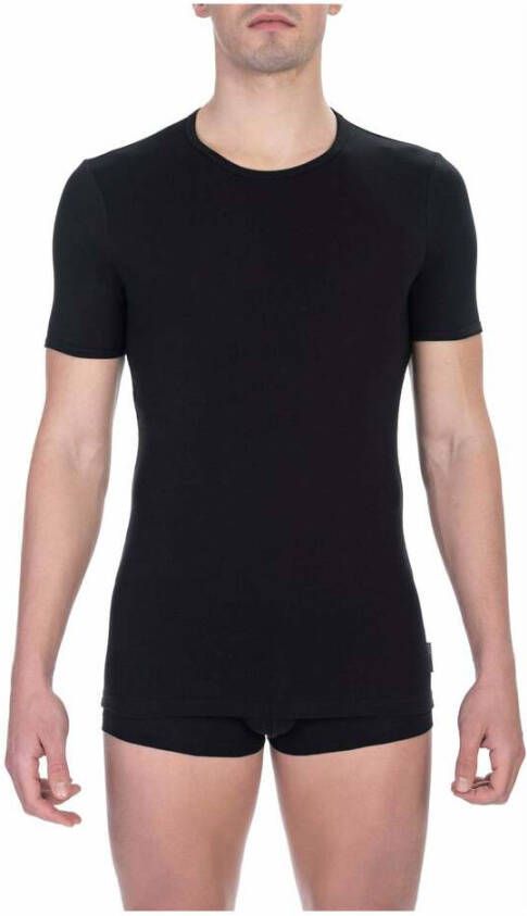 Bikkembergs Heren T-shirt met ronde hals Black Heren