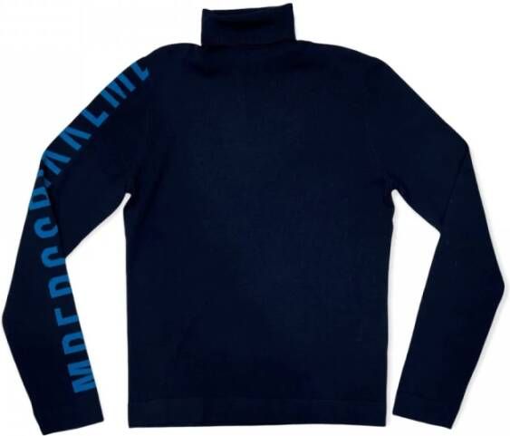 Bikkembergs Navy Regular Pull Sweater Blue Heren