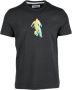 Bikkembergs Witte T-shirt voor mannen Zwart Heren - Thumbnail 1