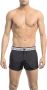 Bikkembergs Zwarte Strandkleding met Gebogen Logo Black Heren - Thumbnail 1