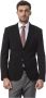 Billionaire Elegante zwarte Italiaanse wollen jas Black Heren - Thumbnail 1