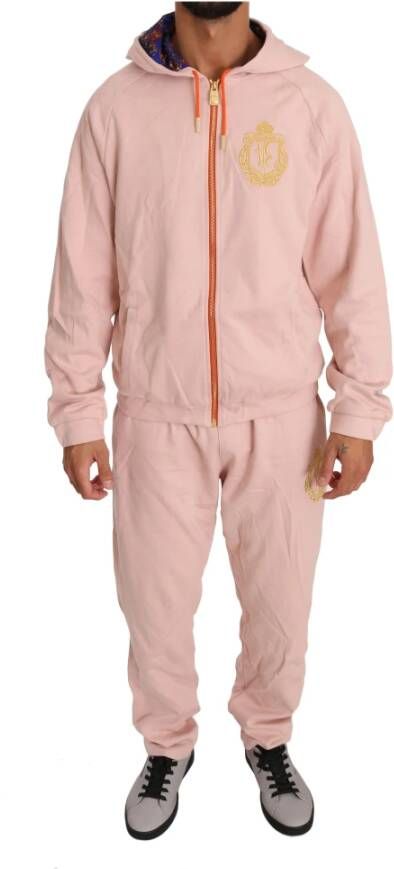 Billionaire Roze Katoenen Sweater Broek Tracksuit Roze Heren