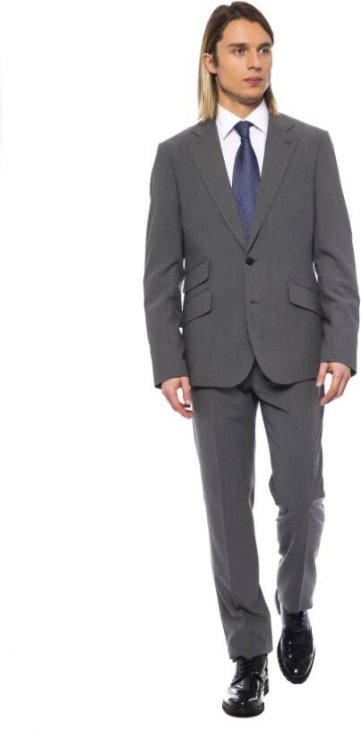Billionaire Grijze Wol Twee-Knoop Designer Pak Gray Heren