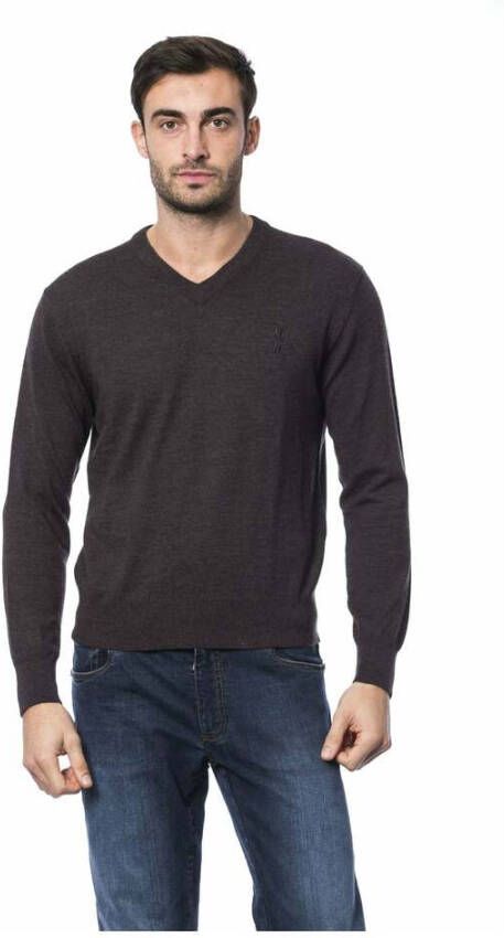 Billionaire Italian Couture Merino Wool Sweater Bruin Heren