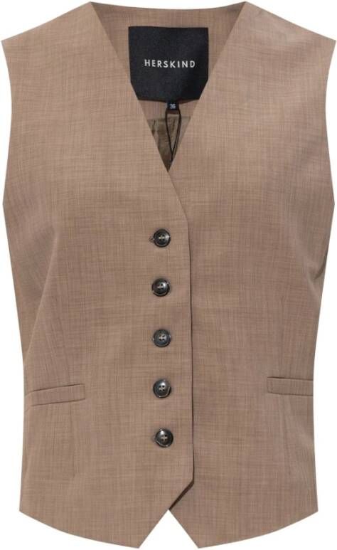 Birgitte Herskind Mister vest Beige Dames