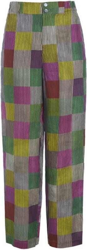 Bitte Kai Rand Brede broek Paars Dames