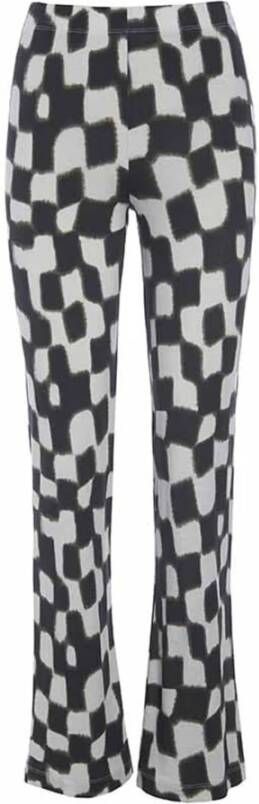 Bitte Kai Rand Brede broek Zwart Dames
