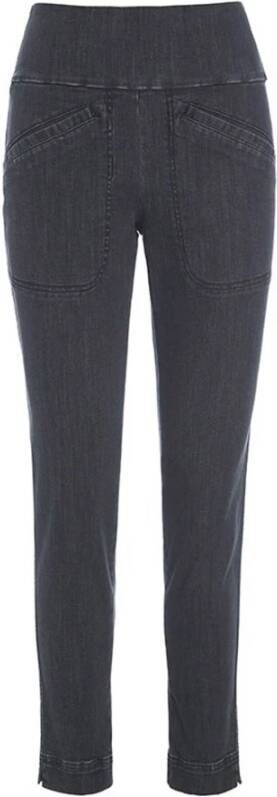 Bitte Kai Rand Jinzu Stretch Slim Broek 237-2363-3813 Granite Zwart Dames