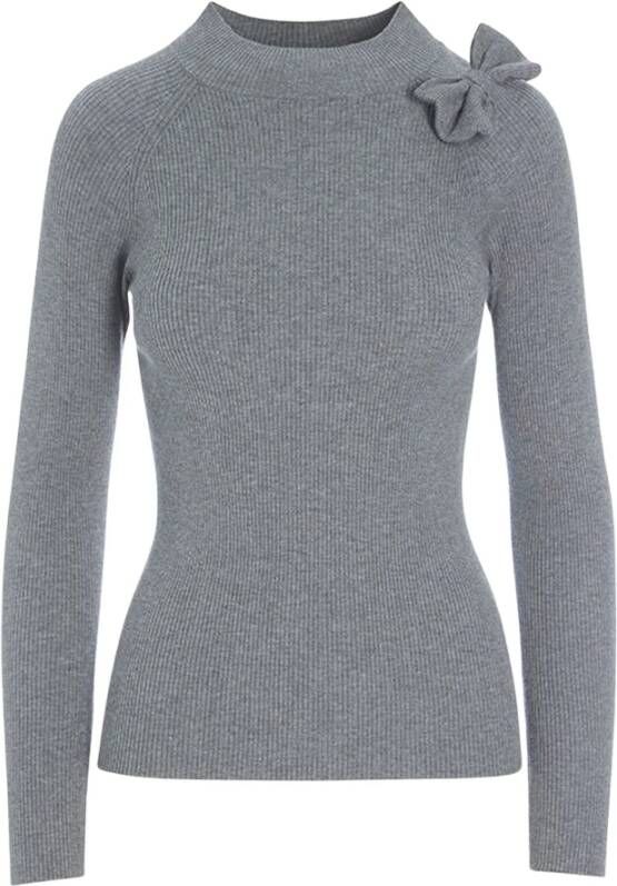 Bitte Kai Rand Round-neck Knitwear Grijs Dames