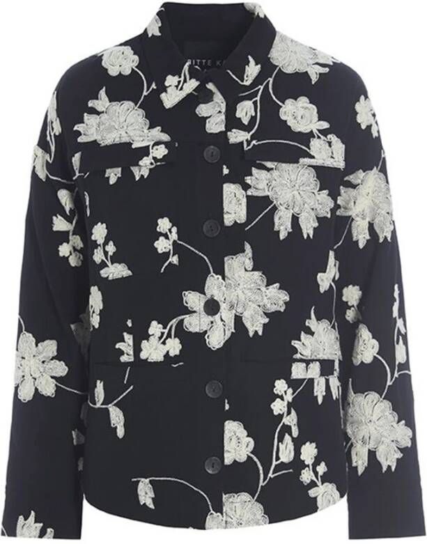 Bitte Kai Rand Shirts Zwart Dames
