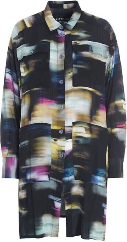 Bitte Kai Rand Shirts Zwart Dames