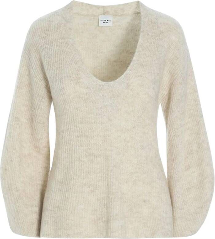 Bitte Kai Rand V-neck Knitwear Beige Dames