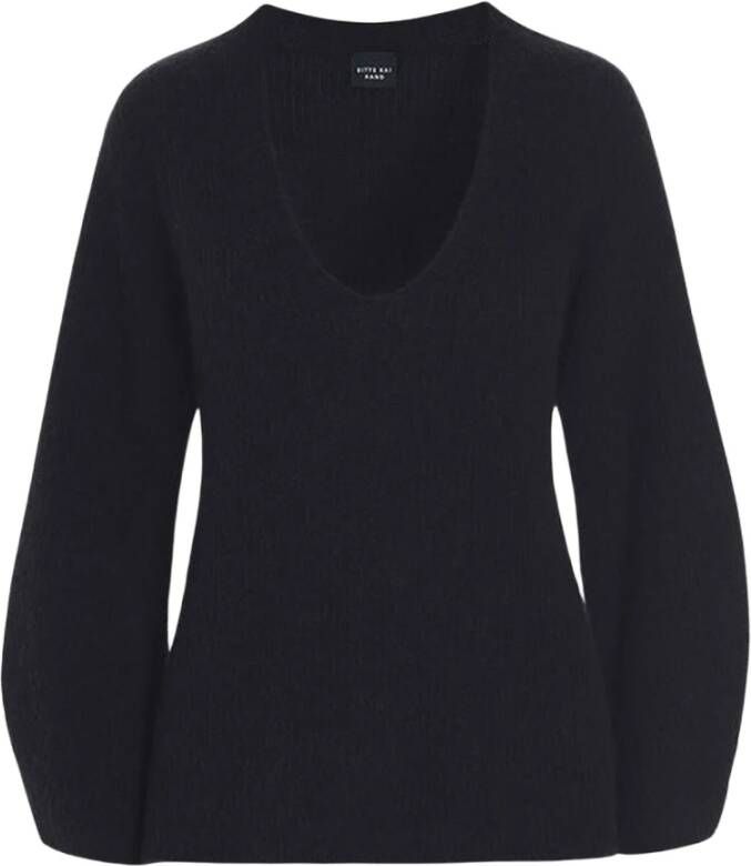 Bitte Kai Rand V-neck Knitwear Zwart Dames