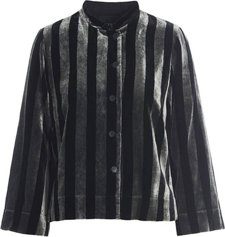 Bitte Kai Rand Velvet Stripe Jas Luxueus en veelzijdig Zwart Dames
