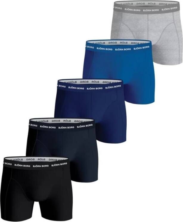 Björn Borg 5-Pack Solide Essentiële Boxershorts Multicolor Heren