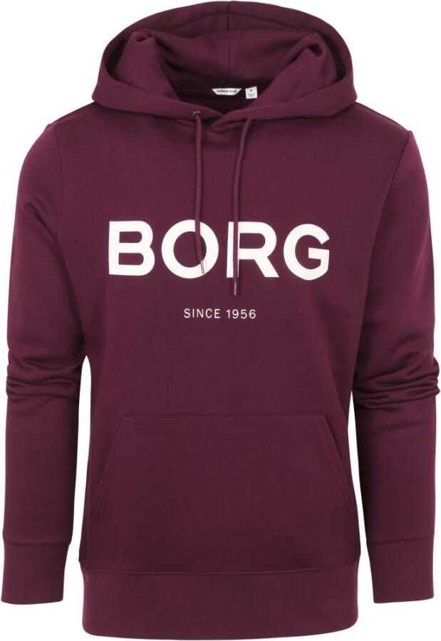 Björn Borg Sweater Bordeaux Rood Logo Rood Heren