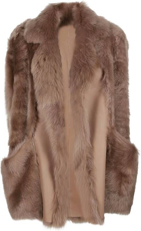 Blancha Faux Fur & Shearling Jackets Bruin Dames