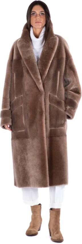 Blancha Faux fur & Shearling -jassen Beige Dames