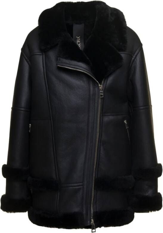 Blancha Leather Jackets Zwart Dames