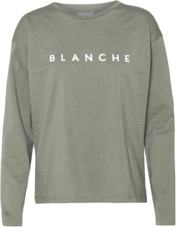 Blanche Hoofd nieuw logo longsleeve t-shirt Groen Dames