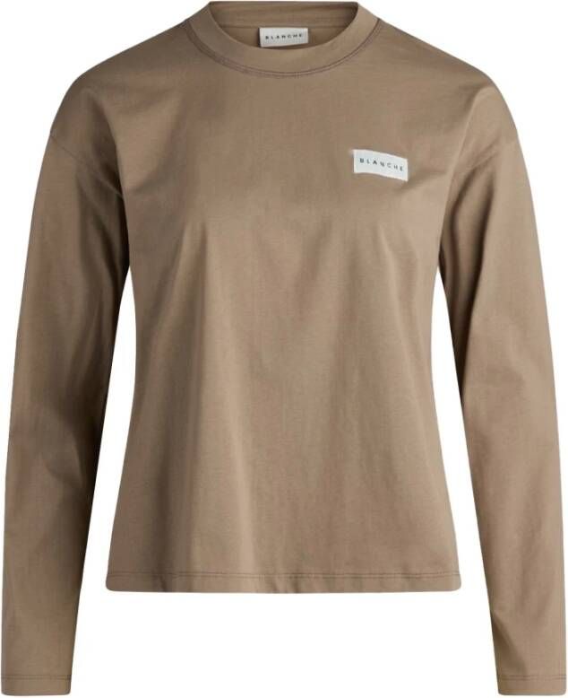 Blanche Hoofdbadge ls t Bruin Dames