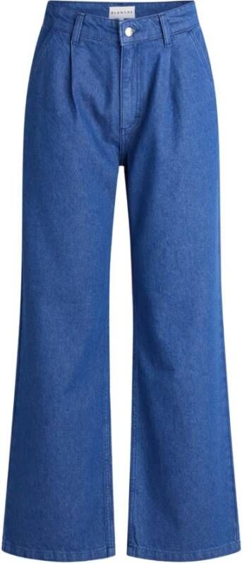 Blanche Wide Jeans Blauw Dames