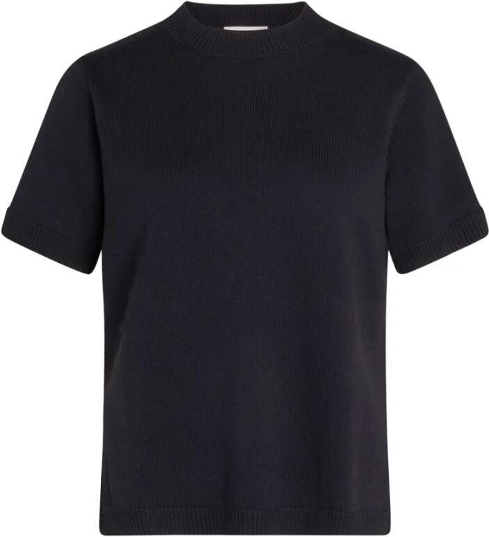 Blanche Zee-t-shirt gebreide Zwart Dames