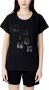 Blauer T-shirt Korte Mouw LOGO PAILLETTES 23SBLDH02412-005707 - Thumbnail 1