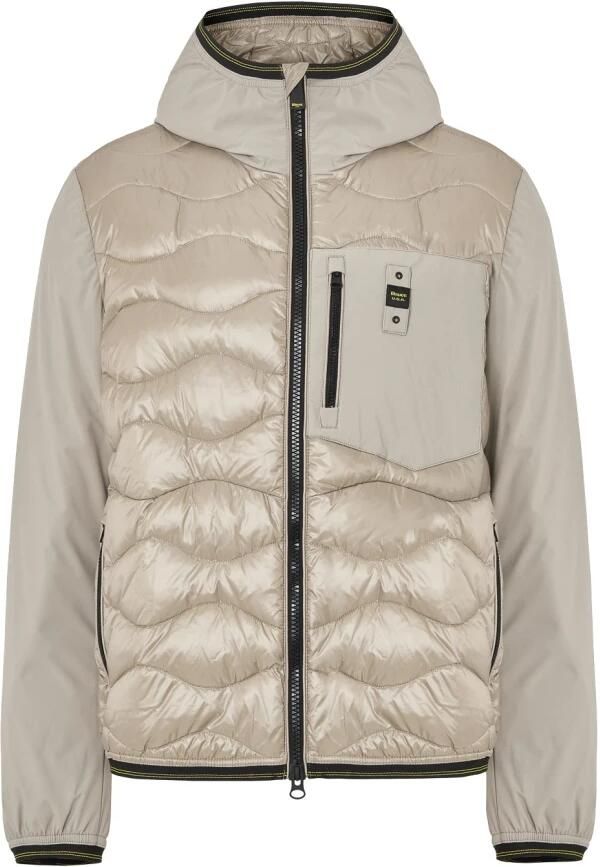 Blauer Monochromatische Waterdichte Pufferjas Beige Heren - Foto 13