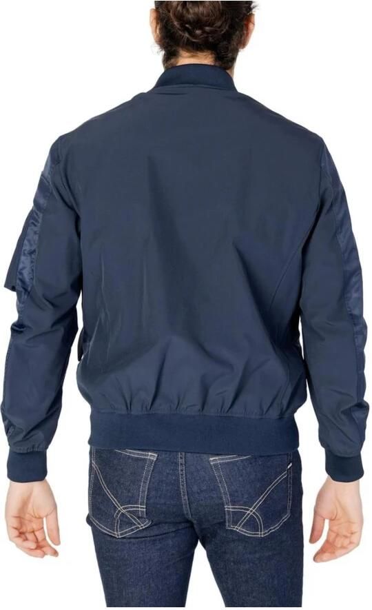 Blauer Blauwe Polyamide Jas met Polyester Voering Blue Heren - Foto 3