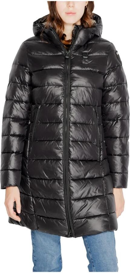 Blauer Usa Lange gewatteerde jas met tweewegritssluiting