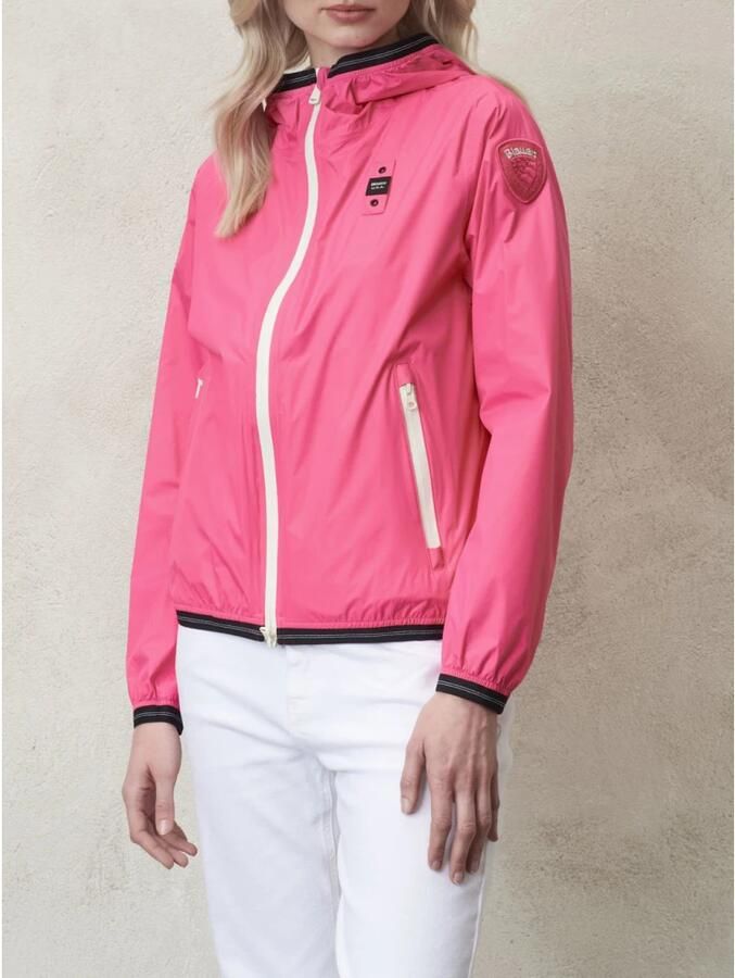 Blauer Fuchsia Nylon Jas Pink Dames