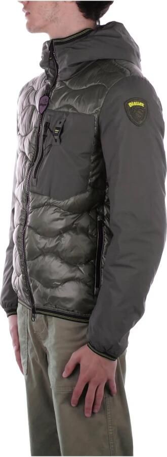 Blauer Groene Hoodie Jas Logo Rits Zakken Green Heren - Foto 2