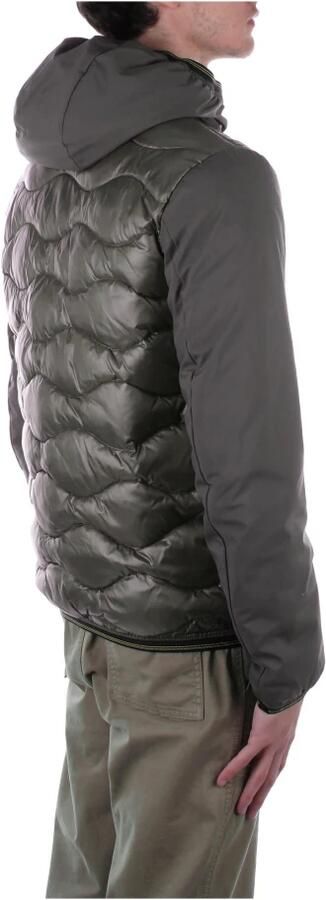 Blauer Groene Hoodie Jas Logo Rits Zakken Green Heren - Foto 4