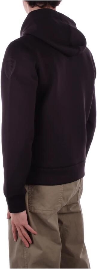 Blauer Hoodloze Sweatshirt Polyester Elastaan Mix Black Heren - Foto 4
