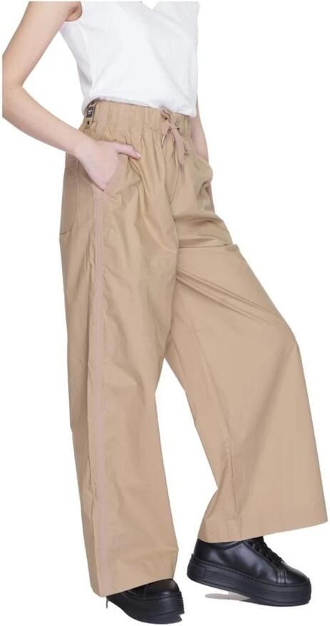 Blauer Katoenen Palazzo Broeken Collectie Beige Dames - Foto 2