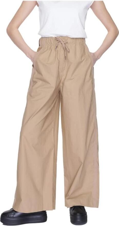 Blauer Katoenen Palazzo Broeken Collectie Beige Dames - Foto 3